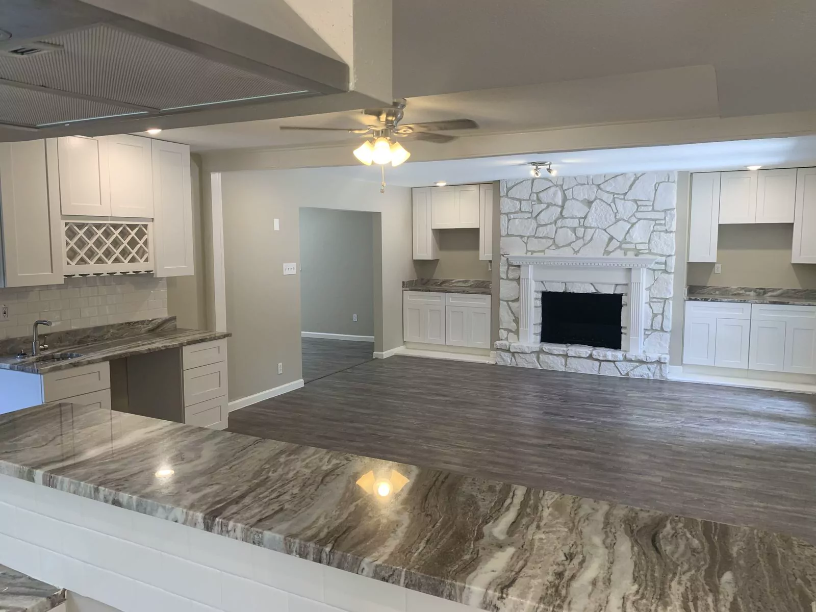 Open kitchen living area by The Flip Fixer